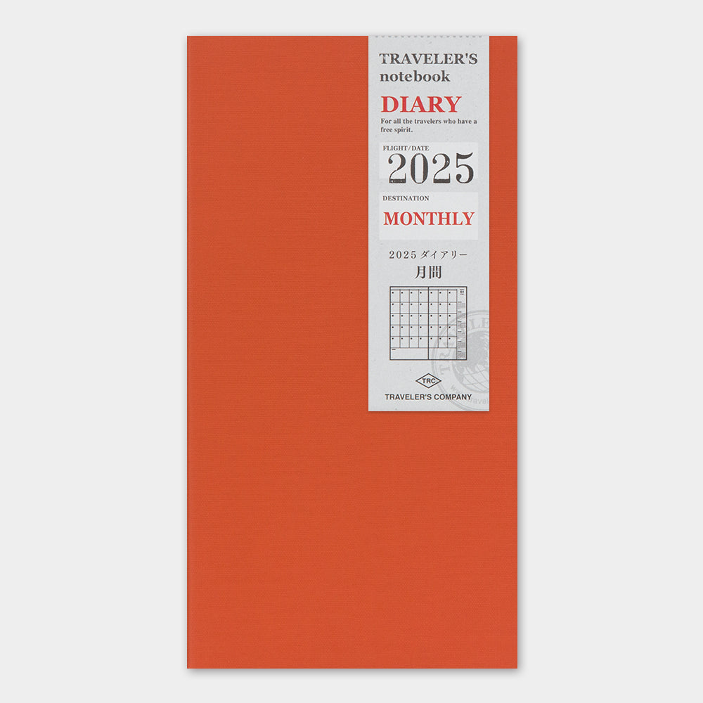 Traveler's Notebook (Regular Size) 2025 Monthly Refill