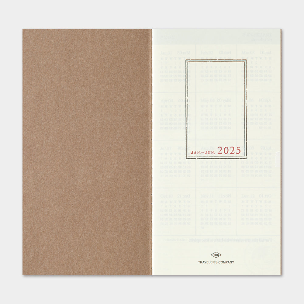 Traveler's Notebook (Regular Size) 2025 Weekly + Memo