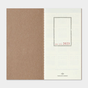 Traveler's Notebook (Regular Size) 2025 Weekly + Memo