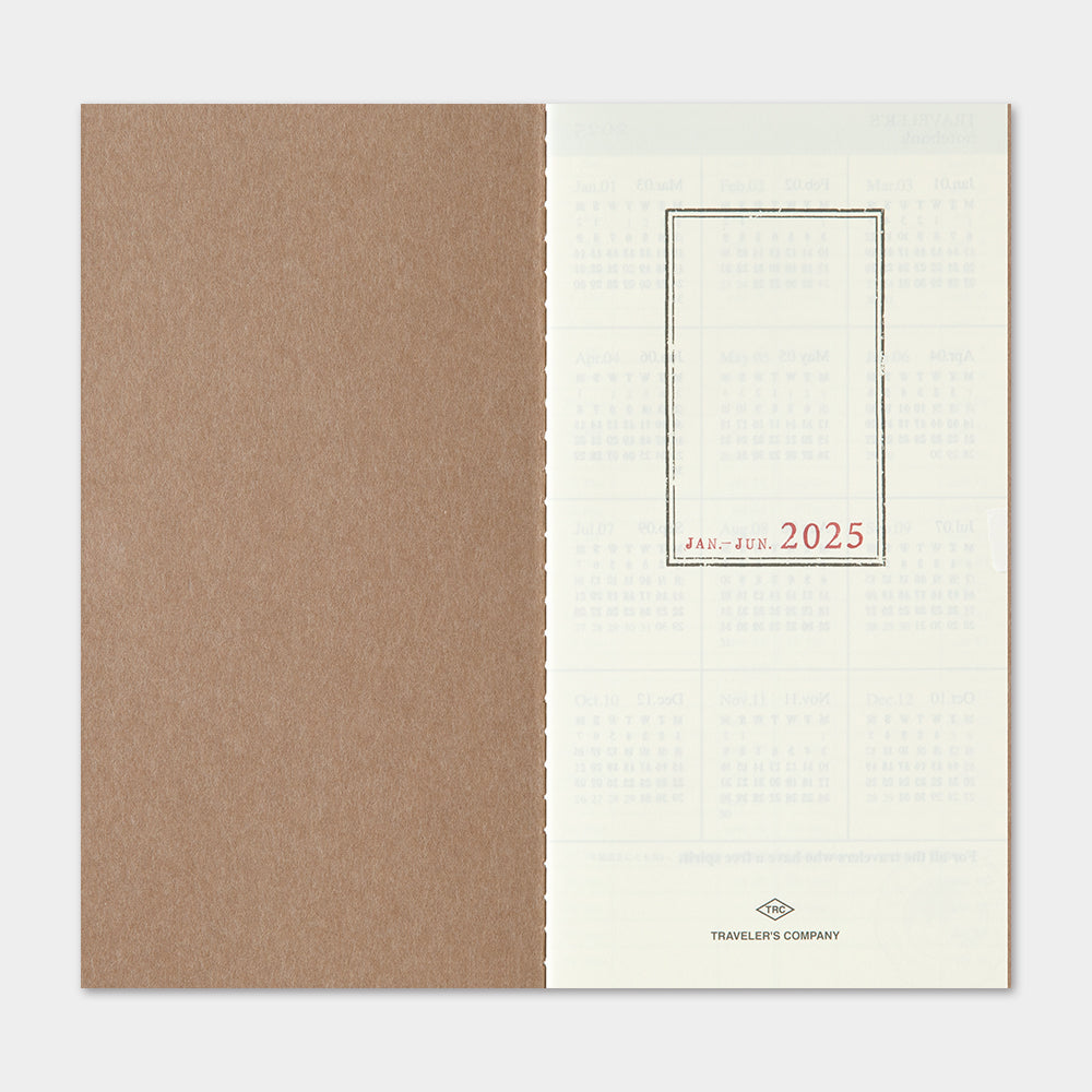 Traveler's Notebook (Regular Size) 2025 Weekly Vertical