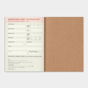 Traveler's Notebook (Passport Size) 2025 Monthly Refill