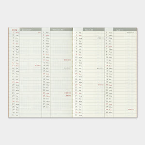 Traveler's Notebook (Passport Size) 2025 Weekly