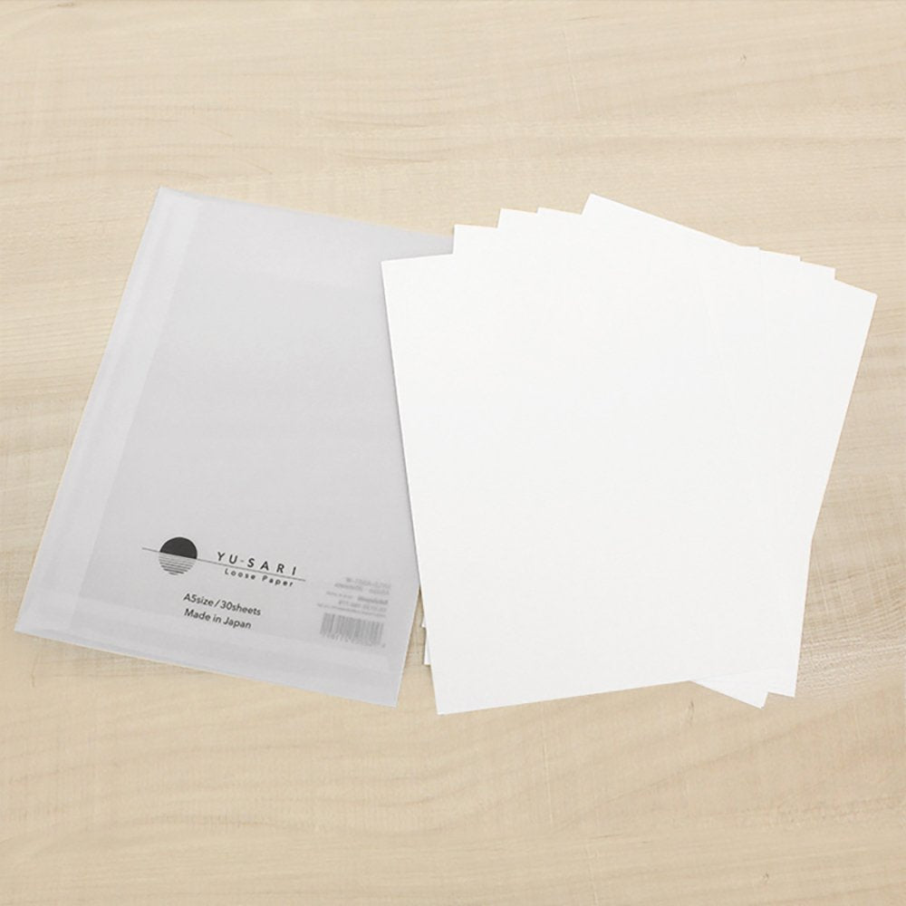 Yu-Sari Blank Loose Sheets (30 per pack) A5/A6/B5