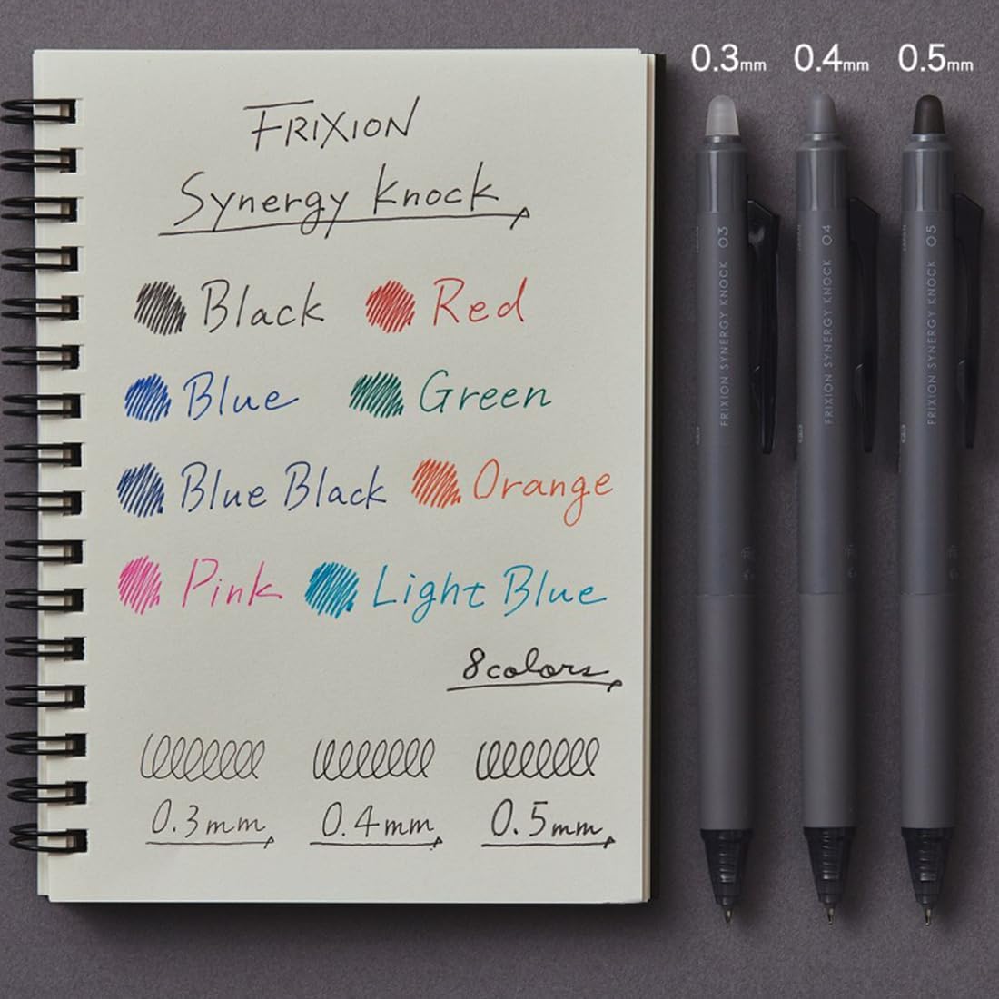 Pilot FriXion Synergy Knock Ballpoint Pen (0.3 / 0.4 / 0.5)