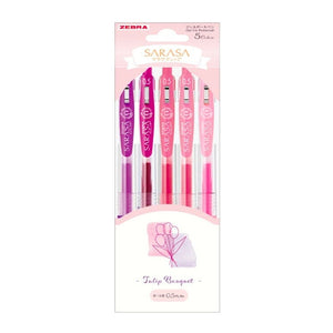 Zebra Sarasa Bouquet 5-Color Gel Pen Sets (0.5mm)