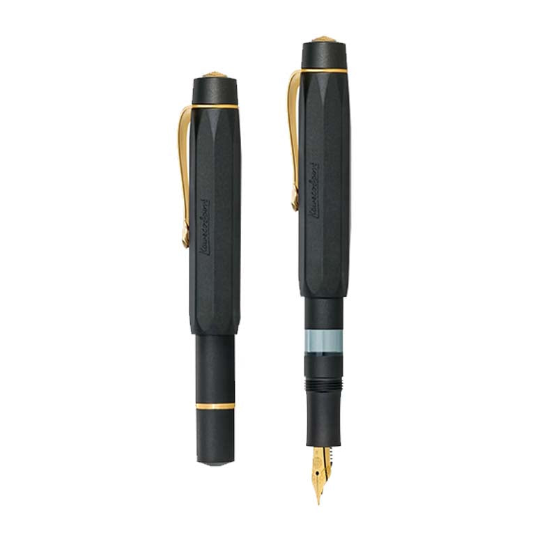 Kaweco Piston Sport AL-Black and Gold Solo Set