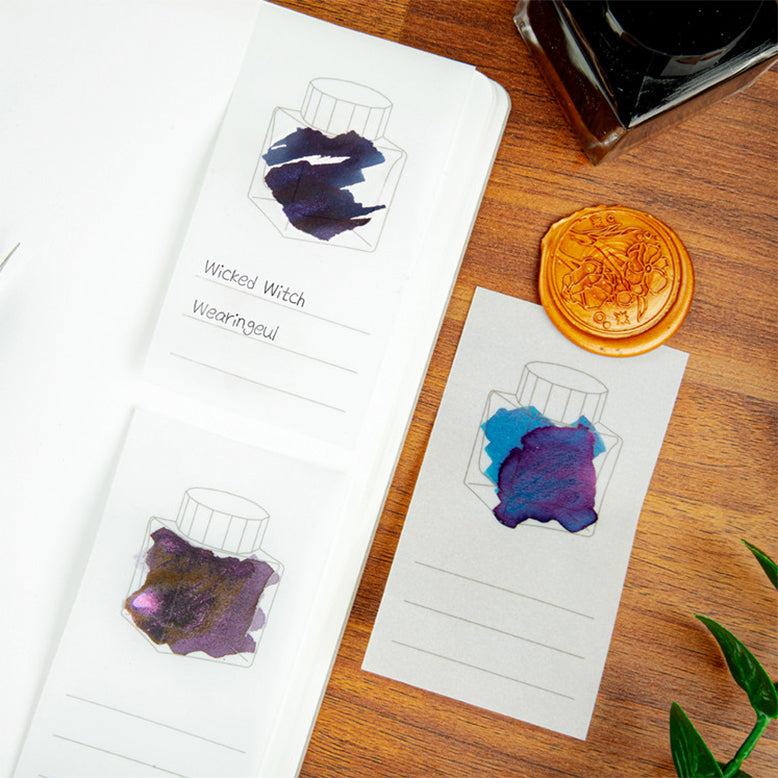 Wearingeul Tracing Ink Color Chart Swatch Card