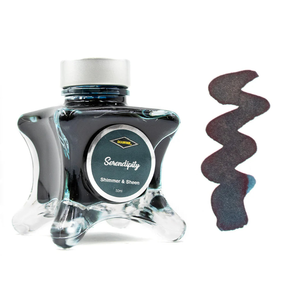 Diamine Inkvent Fountain Pen Ink (50ml) Green Edition - Shimmer & Sheen